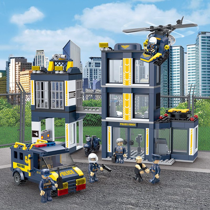 City Series Police force Blocks Helicopter Splicing Assemble Model toy Children Puzzle Small plastic particles Doll
City Series Police force Blocks Helicopter Splicing Assemble Model toy Children Puzzle Small plastic particles Doll