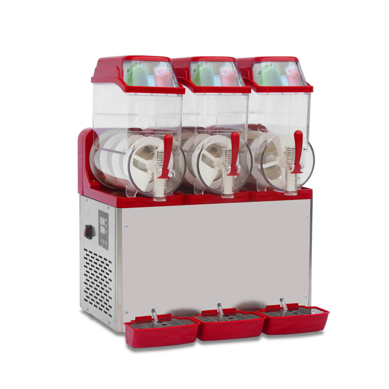 New Type 3 Tank Smoothies Machine 12L*3 Frozen Drink Slush Slushy Making Machine Snow Melting Machines
New Type 3 Tank Smoothies Machine 12L*3 Frozen Drink Slush Slushy Making Machine Snow Melting Machines