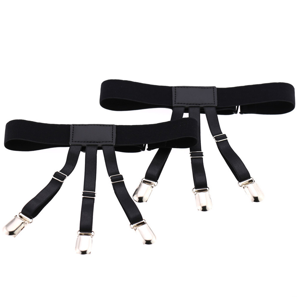 Multi functional shirt anti slip clip socks fixed belt dual-purpose Garter fashion fun underwear, Black;white
Multi functional shirt anti slip clip socks fixed belt dual-purpose Garter fashion fun underwear, Black;white