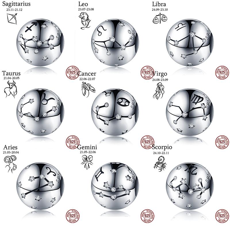 Other S925 Twelve Constellation Round Beads Suitable For 925 Original Bracelet To Make Fashion Jewelry Gifts Navidad
Other S925 Twelve Constellation Round Beads Suitable For 925 Original Bracelet To Make Fashion Jewelry Gifts Navidad