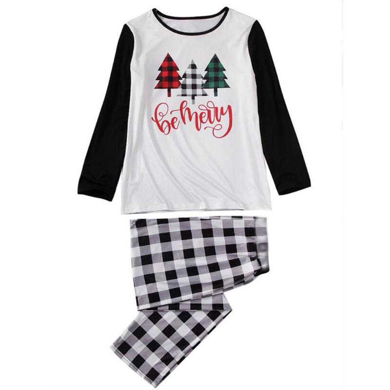 Christmas Decorations Home Wear Tree Print Plaid Trousers Family Long-sleeved Suit Parent-child Stitching Contrast Color
Christmas Decorations Home Wear Tree Print Plaid Trousers Family Long-sleeved Suit Parent-child Stitching Contrast Color