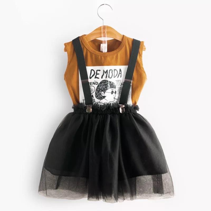 Clothing Sets Girl Kids Clothes Children Cartoon Sleeveless T-shirt+Mesh Skirt 2Pcs Suit Cotton Baby Costume 2021 Summer Outfits, Chocolate
Clothing Sets Girl Kids Clothes Children Cartoon Sleeveless T-shirt+Mesh Skirt 2Pcs Suit Cotton Baby Costume 2021 Summer Outfits, Chocolate