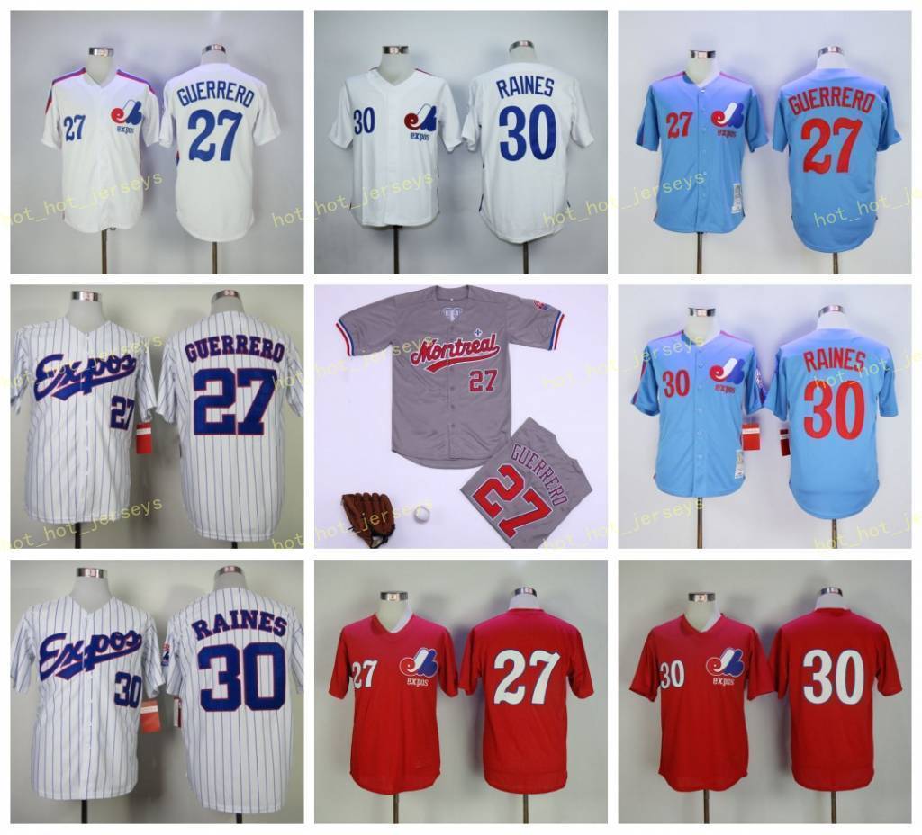 Retired 27 Vladimir Guerrero Baseball Jersey 30# Raines Vintage Retro Cooperstown Mesh Stitched Pullover, Blue;black
Retired 27 Vladimir Guerrero Baseball Jersey 30# Raines Vintage Retro Cooperstown Mesh Stitched Pullover, Blue;black