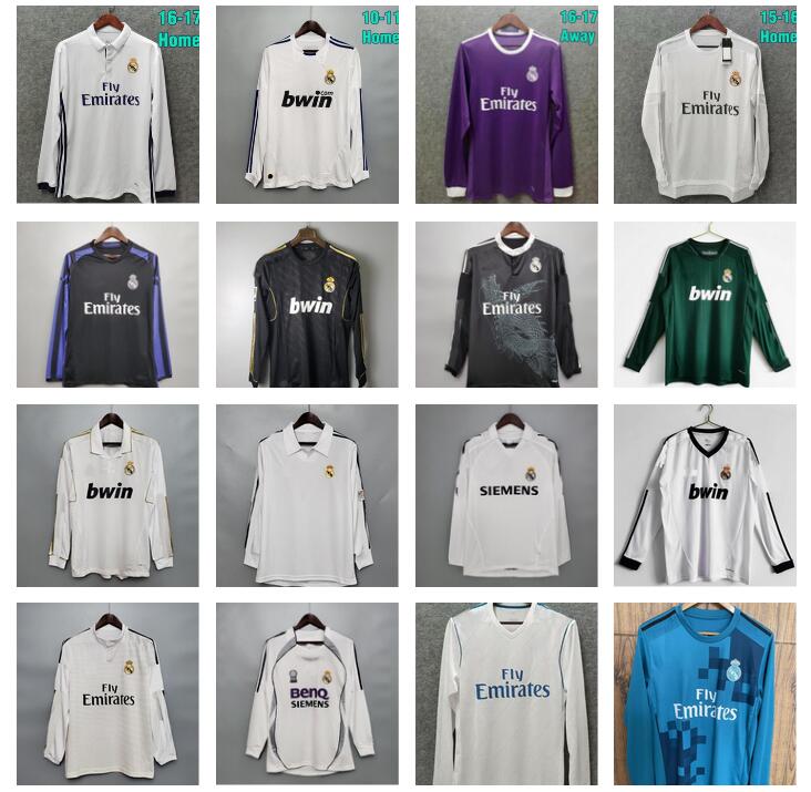 BENZEMA Modric Retro Soccer Jersey long sleeve Football shirts GUTI Ramos SEEDORF KAKA 10 11 12 13 14 15 16 17 18 RONALDO ZIDANE Beckham RAUL REDONDO 00 01 02 03 04 05 06 07, 86/87
BENZEMA Modric Retro Soccer Jersey long sleeve Football shirts GUTI Ramos SEEDORF KAKA 10 11 12 13 14 15 16 17 18 RONALDO ZIDANE Beckham RAUL REDONDO 00 01 02 03 04 05 06 07, 86/87