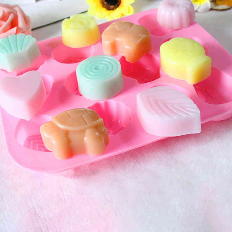 Kitchen Supplies DIY Baking Tools 12-Cavity Reusable Pink Cupcake Jelly Candy Decoration Multi Purpose 1Pcs Food Grade Silicone