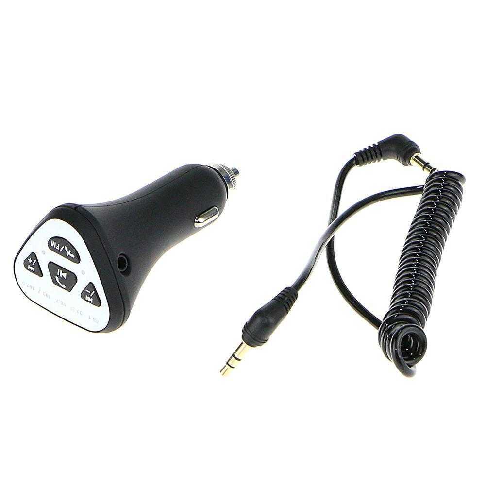 Car Kit Wireless Bluetooth 4.1 AUX Stereo Audio Receiver FM Adapter USB Charger GA