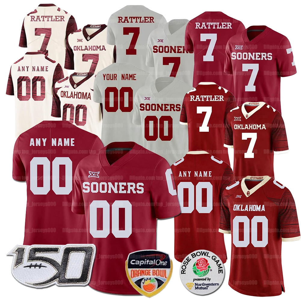 Custom NCAA Oklahoma Sooners Football Jersey Kyler Murray Jalen Hurts Baker Mayfield CeeDee Lamb 14 Sam Bradford Adrian Peterson Isaiah Thomas DJ Graham Knowles, As shown
Custom NCAA Oklahoma Sooners Football Jersey Kyler Murray Jalen Hurts Baker Mayfield CeeDee Lamb 14 Sam Bradford Adrian Peterson Isaiah Thomas DJ Graham Knowles, As shown
