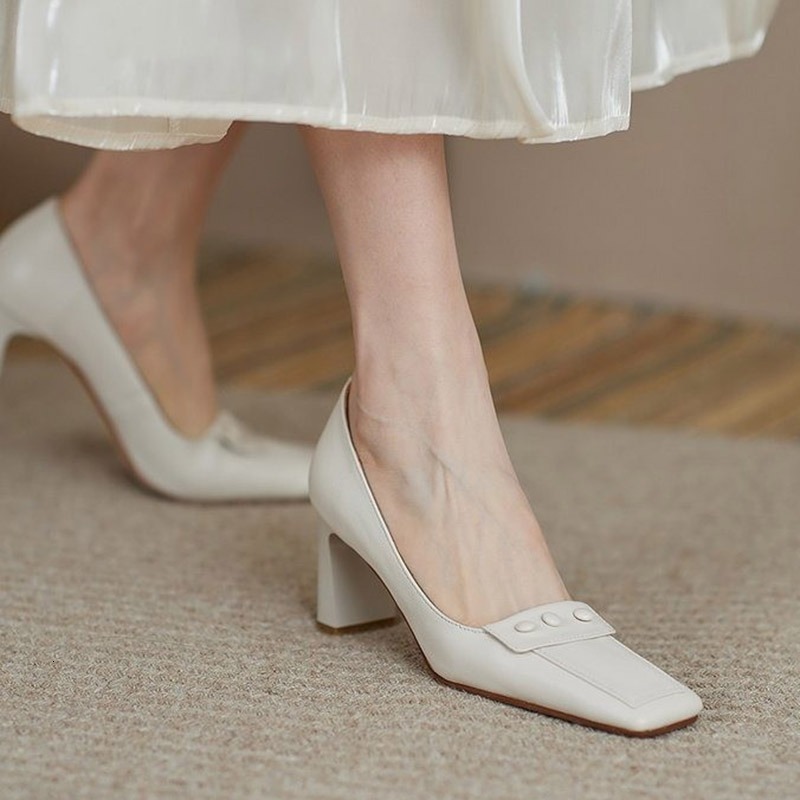 Sandals Sexy Woman Pumps High Heels Dress Shoes Square Toe Boat Wedding Ol Office Ladies Retro Zapatos mujer TAT3, White
Sandals Sexy Woman Pumps High Heels Dress Shoes Square Toe Boat Wedding Ol Office Ladies Retro Zapatos mujer TAT3, White