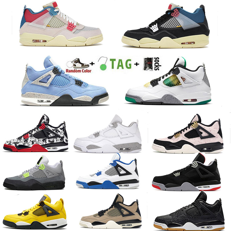 High Quality Blue 4 4s mens Basketball Shoes Lightning Desert Moss Taupe Haze University Blue White Oreo Sail Black Cat Bred Cactus Jack sports sneakers men women
High Quality Blue 4 4s mens Basketball Shoes Lightning Desert Moss Taupe Haze University Blue White Oreo Sail Black Cat Bred Cactus Jack sports sneakers men women