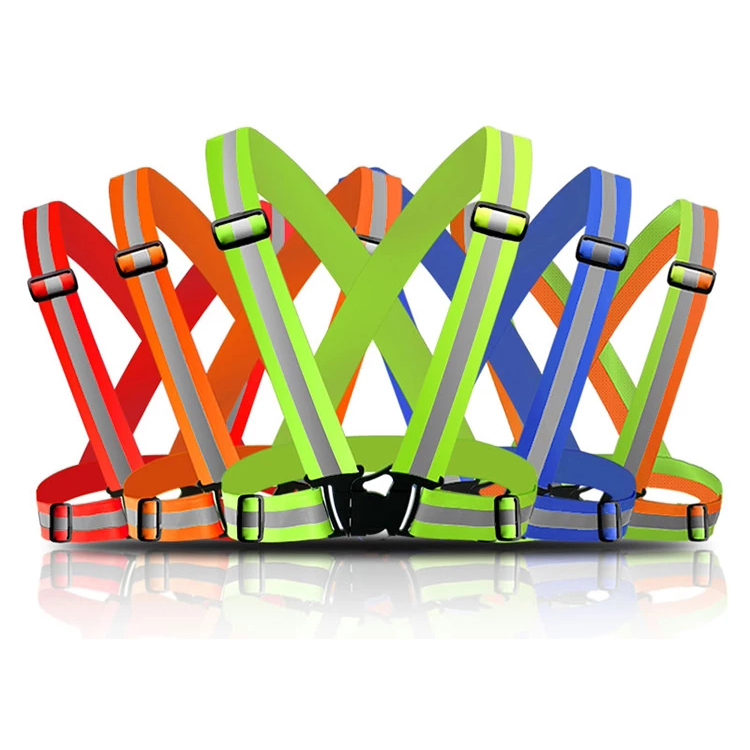 reflective vest belt safety protective clothing high visibility reflector green fluorescent jacket for cycling print LOGO
reflective vest belt safety protective clothing high visibility reflector green fluorescent jacket for cycling print LOGO
