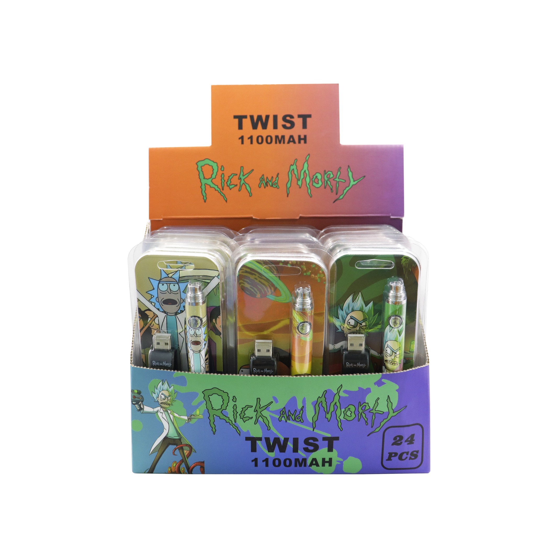 510Thread TWist Battery Display box 1100mah twist cartoon blister 24pcs Bottom 3.3-4.8V Preheat VV Vape Pen USB Charger Kit For 510 Thick Oi
510Thread TWist Battery Display box 1100mah twist cartoon blister 24pcs Bottom 3.3-4.8V Preheat VV Vape Pen USB Charger Kit For 510 Thick Oi