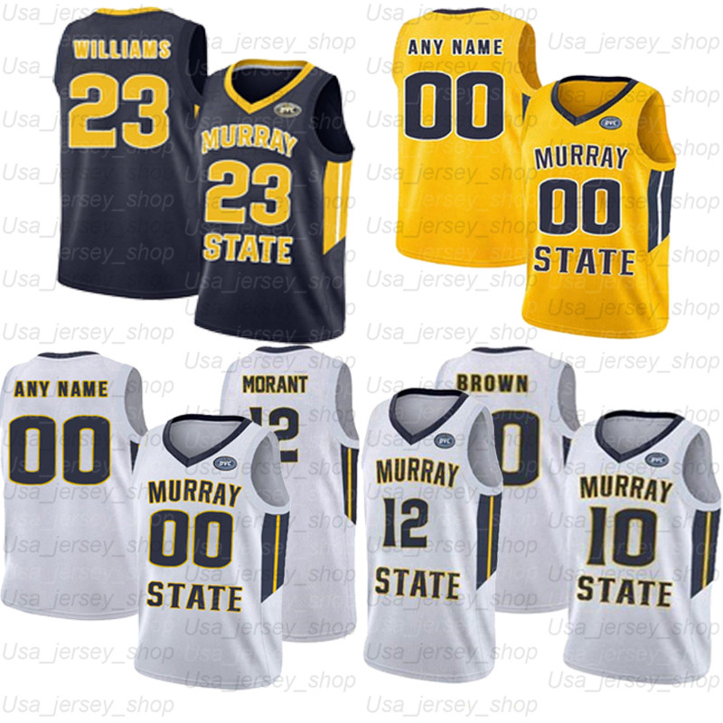 Basketball Custom Murray State Jerseys 12 Morant 10 Tevin Brown 23 KJ Williams 2 Chico Carter Jr. 14 Jaiveon Eaves 1 DaQuan Smith, Black
Basketball Custom Murray State Jerseys 12 Morant 10 Tevin Brown 23 KJ Williams 2 Chico Carter Jr. 14 Jaiveon Eaves 1 DaQuan Smith, Black