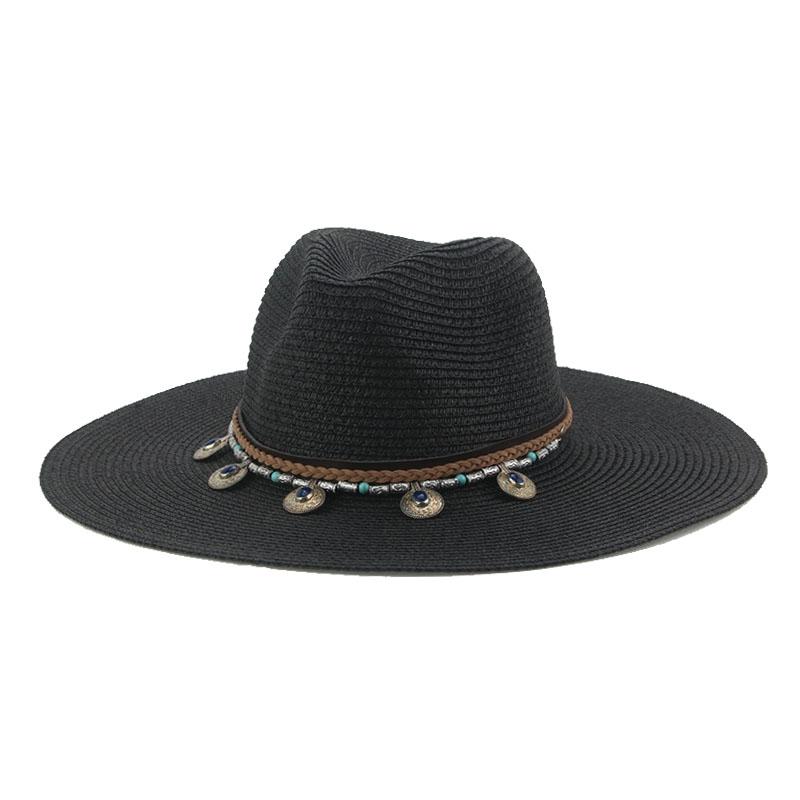 Wide Brim Hats Sun Women Hat Summer Straw Panama Big 11cm Solid Belt Casual Beach Protection Bucket Sombreros De Mujer, Beige1
Wide Brim Hats Sun Women Hat Summer Straw Panama Big 11cm Solid Belt Casual Beach Protection Bucket Sombreros De Mujer, Beige1