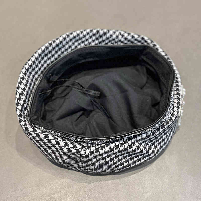 Pearl m Label Autumn and Winter Beret Children's Fashion British Bud Hat Trend Painter
