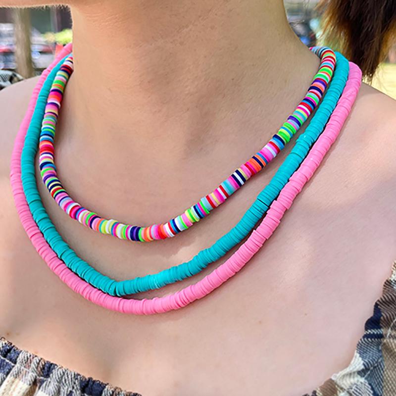 Pendant Necklaces ZHINI Boho Multicolor Polymer Clay Choker Necklace For Women Ethnic Gothic Colorful Handmade Statement Jewelry Collares
Pendant Necklaces ZHINI Boho Multicolor Polymer Clay Choker Necklace For Women Ethnic Gothic Colorful Handmade Statement Jewelry Collares
