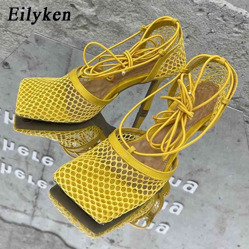 Eilyken 2021 New Sexy Yellow Mesh Pumps Sandals Female Square Toe high heel Lace Up Cross-tied Stiletto hollow Dress shoes 210331, White
Eilyken 2021 New Sexy Yellow Mesh Pumps Sandals Female Square Toe high heel Lace Up Cross-tied Stiletto hollow Dress shoes 210331, White