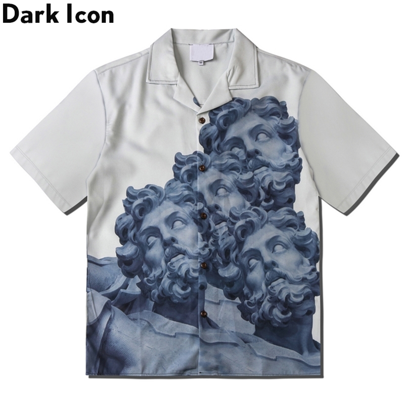 Dark Icon Printed Vintage Shirt Men Summer Turn-down Collar Men's Shirt Streetwear Clothing 210323, White;black
Dark Icon Printed Vintage Shirt Men Summer Turn-down Collar Men's Shirt Streetwear Clothing 210323, White;black
