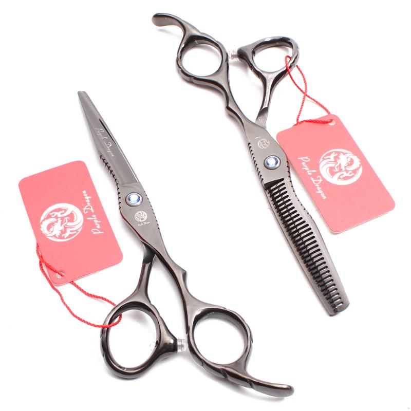 Hair Scissors Professional Hairrdressing 6.0" Japan 440C Mr Cutting Barber Thinning Shears Set Razor Edge Series
