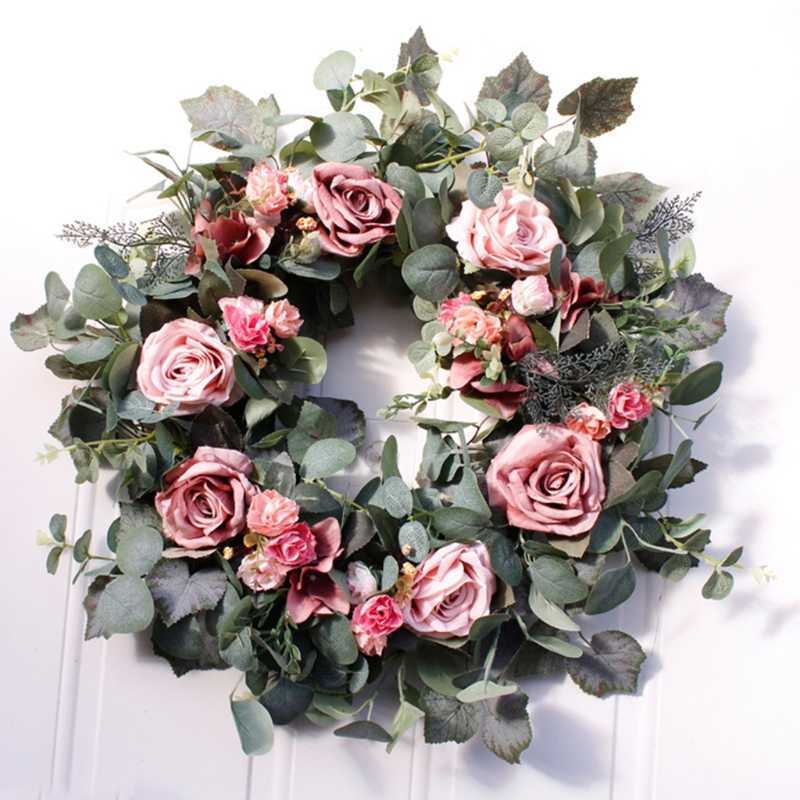 22inch Artificial Light Coffee Roses Front Door Wreath Handcrafted Wreath for front Door Outdoor Home Wall Party Dropshipping Q0812, White
22inch Artificial Light Coffee Roses Front Door Wreath Handcrafted Wreath for front Door Outdoor Home Wall Party Dropshipping Q0812, White