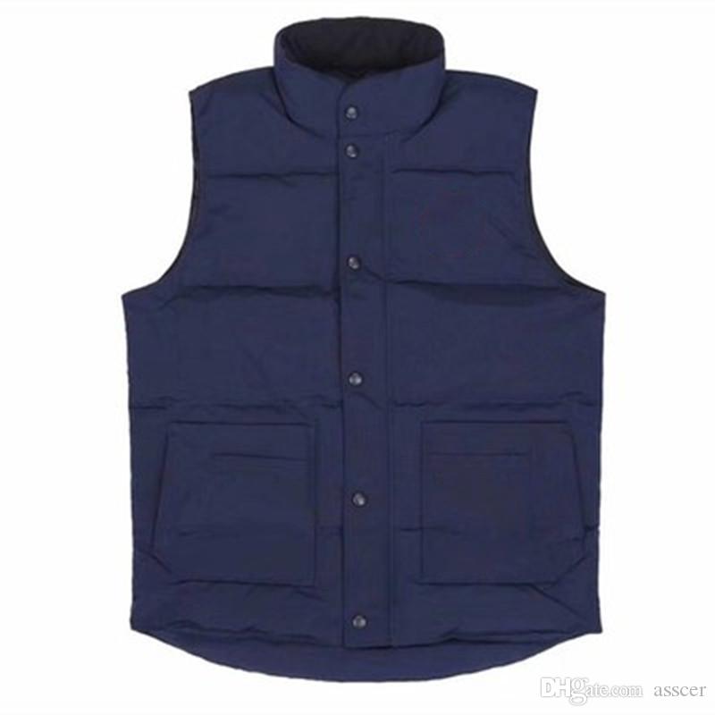 Classic Women Men Down Vest Bodywarmer Male Parkers Kanada Weste Mann Luxury Jacket Lovers Coat Hiver Hommes Chaude Gilet Euvet Noir freestyle