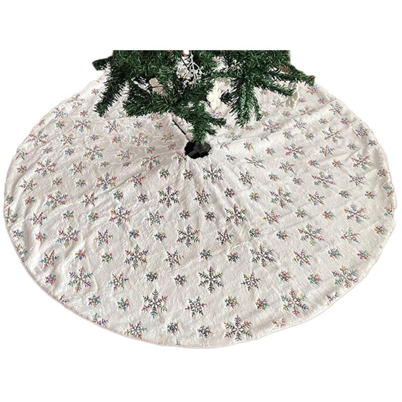 Christmas Decorations Plush Tree Skirt Pad With Gold Snowflake Snowy Large White Soft Thick Mat Holiday Party Decoration For
Christmas Decorations Plush Tree Skirt Pad With Gold Snowflake Snowy Large White Soft Thick Mat Holiday Party Decoration For