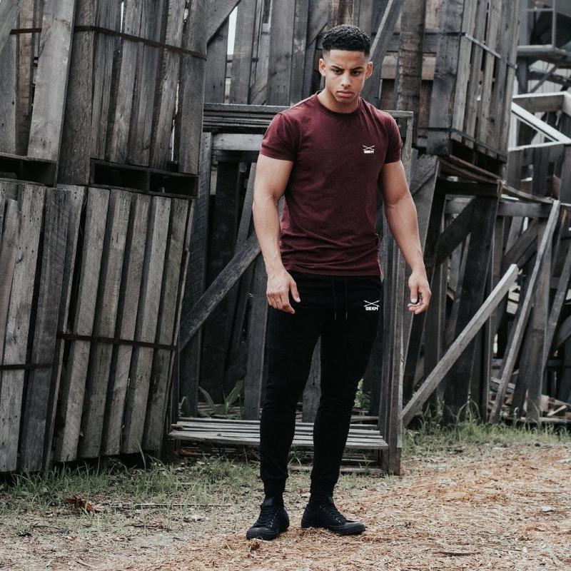 Joggers Pants Men Running Jogging Sweatpants Bodybuilding Training Cotton Sport Gym Fitness Trousers Sportswear Men's