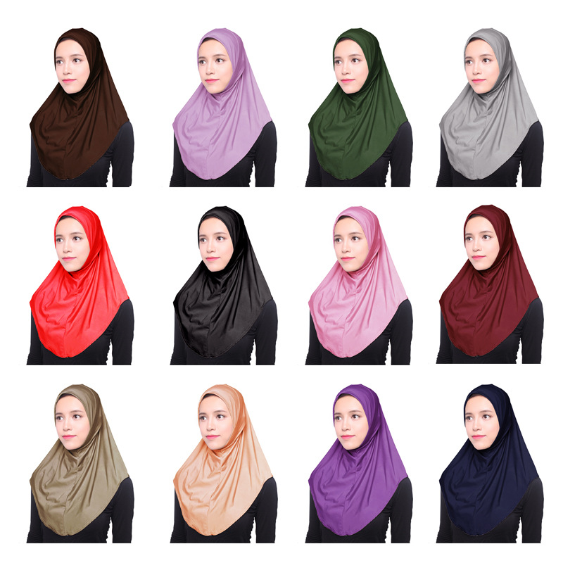 Muslim Hijab Islamic Jersey Turban Scarfs Women Underscarf Caps Full Cover Inner Hijabs Head Scarf Solid Shawl Paryer Garment
Muslim Hijab Islamic Jersey Turban Scarfs Women Underscarf Caps Full Cover Inner Hijabs Head Scarf Solid Shawl Paryer Garment