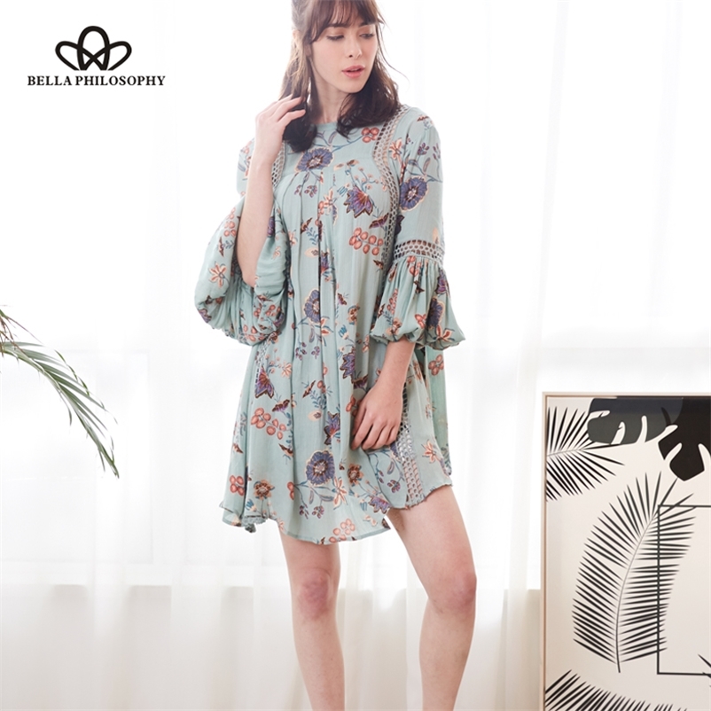 spring women beach dress sexy hollow out patchwork lace mini loose print empire for 210519, Blue
spring women beach dress sexy hollow out patchwork lace mini loose print empire for 210519, Blue