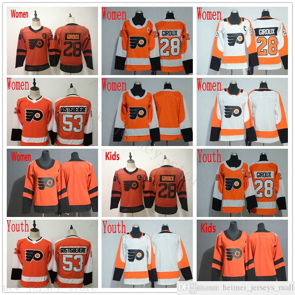 Women Youth Kids Philadelphia Flyers Jersey Ice Hockey 28 Claude Giroux 53 Shayne Gostisbehere Orange Stadium Series White Stitched Jerseys, Youth size s-xl
Women Youth Kids Philadelphia Flyers Jersey Ice Hockey 28 Claude Giroux 53 Shayne Gostisbehere Orange Stadium Series White Stitched Jerseys, Youth size s-xl