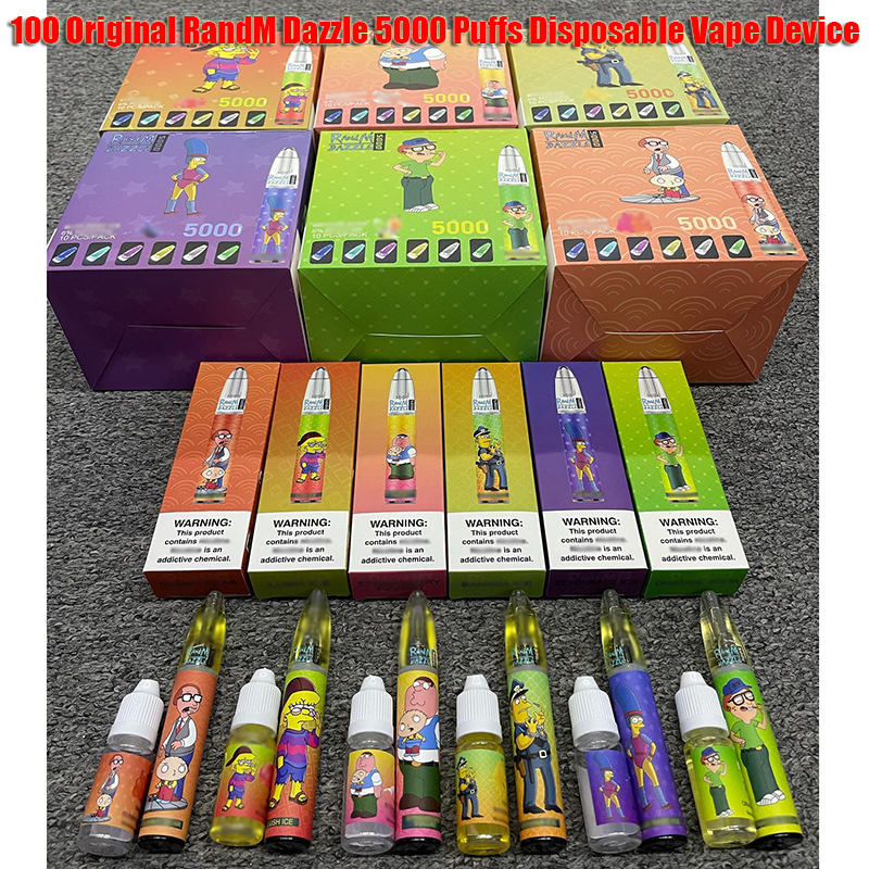 100% Origina RandM Dazzle 5000 Puffs E-cigarette Disposable Pod Device Kit Rechargeable Battery Prefilled 10ml Cartridge Vape Pen Genuine Vs Max
100% Origina RandM Dazzle 5000 Puffs E-cigarette Disposable Pod Device Kit Rechargeable Battery Prefilled 10ml Cartridge Vape Pen Genuine Vs Max