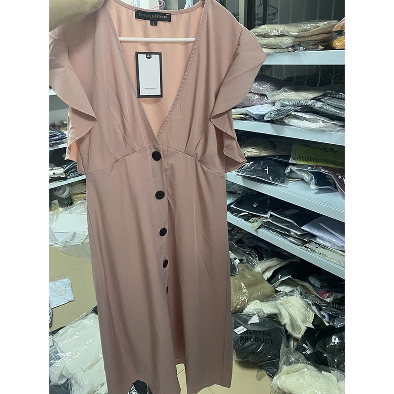 Big Sale Spring and Summer Korean Fashion Elegant Temperament Single-breasted Comfortable Gentle Ruffled Women's Dress 210615
Big Sale Spring and Summer Korean Fashion Elegant Temperament Single-breasted Comfortable Gentle Ruffled Women's Dress 210615