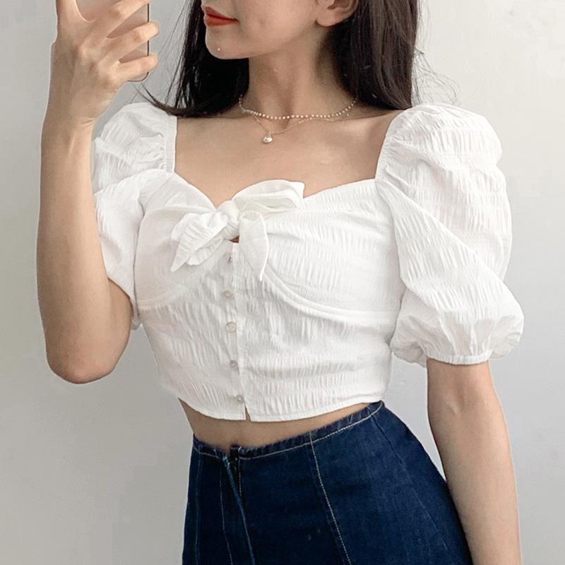 Women' Blouses & Shirts Summer Ladies Off Shoulder Shirt Blouse Solid Stylish Casual Beach Blusas Women Short Sleeve Knot Buttons Strappy, White
Women' Blouses & Shirts Summer Ladies Off Shoulder Shirt Blouse Solid Stylish Casual Beach Blusas Women Short Sleeve Knot Buttons Strappy, White