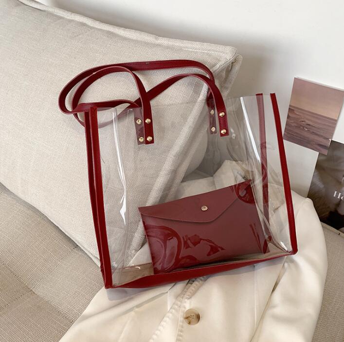 3pcs Stuff Sacks Women PVC Brief Large Capacity Casual Transparent Shoulder Bag With Clutch Bags, White
3pcs Stuff Sacks Women PVC Brief Large Capacity Casual Transparent Shoulder Bag With Clutch Bags, White