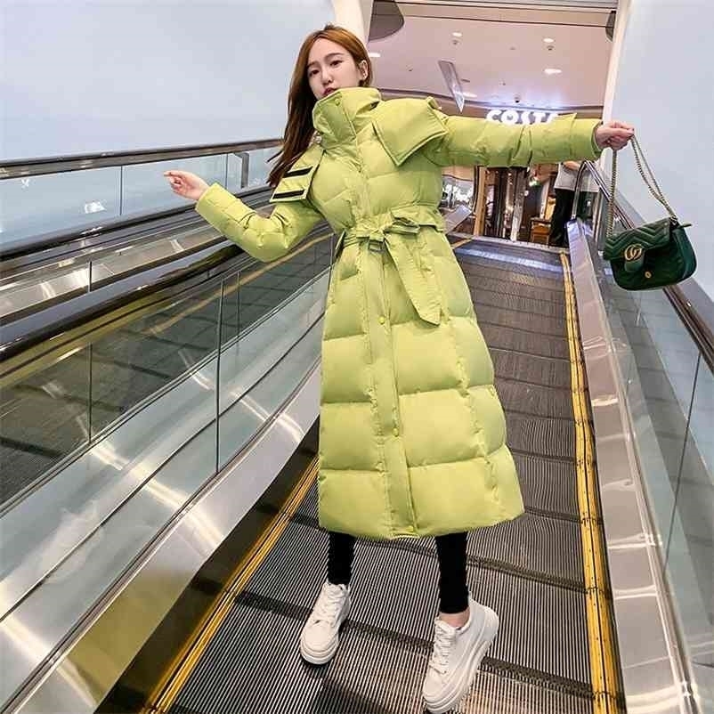 Women's Coats Vintage Winter Slim Long Type Over the Knee Coat Anti-Season Thick Parkas Belt Cotton-Padded Jacket Outwears 210517, Green
Women's Coats Vintage Winter Slim Long Type Over the Knee Coat Anti-Season Thick Parkas Belt Cotton-Padded Jacket Outwears 210517, Green