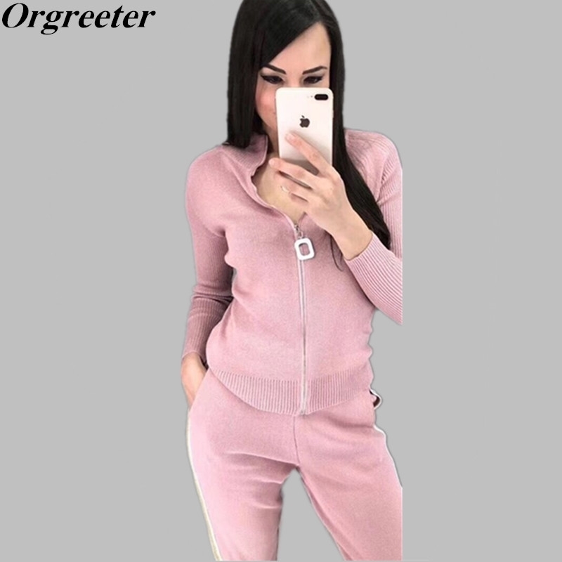 Fashion Tracksuits Women Shiny Bright Silk Long Sleeve Zipper Knit Cardigans + Pencil Pants Set Jacket Trousers Sets 210525, Black
Fashion Tracksuits Women Shiny Bright Silk Long Sleeve Zipper Knit Cardigans + Pencil Pants Set Jacket Trousers Sets 210525, Black