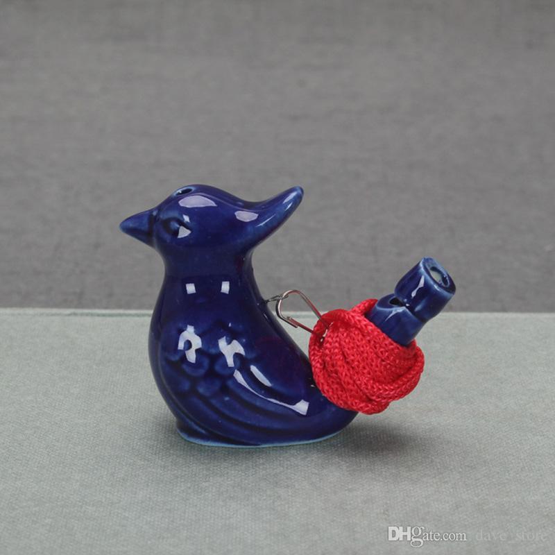 Creativity Bird Novelty Items Shape Whistle Children Ceramic Water Ocarina Song Chirps Bathtime Kids Toys Gift