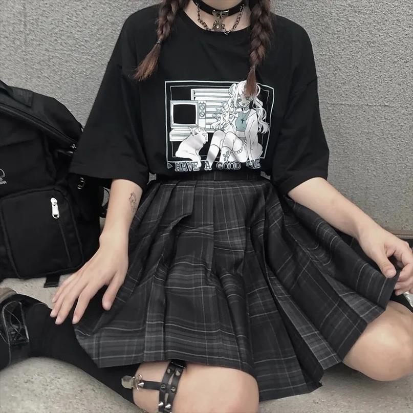 summer 2 piece set womens tracksuits 100% cotton print short sleeve t shirt and plaid pleated skirt cosplay birthday, Gray
summer 2 piece set womens tracksuits 100% cotton print short sleeve t shirt and plaid pleated skirt cosplay birthday, Gray