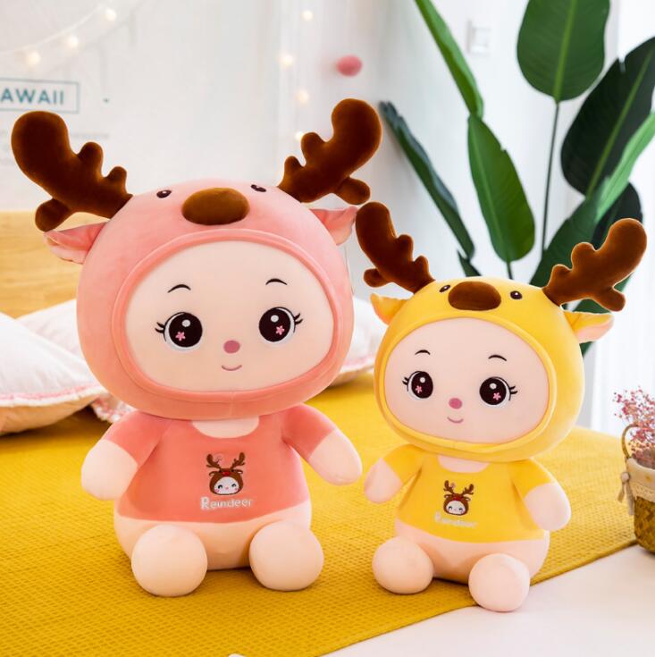 Cute Cartoon Fawn Ragdoll Elk Sika Deer Doll Decoration Pillow Children's Plush Toy Birthday Gift
Cute Cartoon Fawn Ragdoll Elk Sika Deer Doll Decoration Pillow Children's Plush Toy Birthday Gift