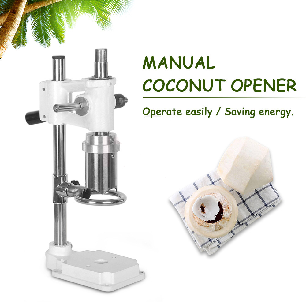 Commercial Lever Style Openers Hand Press Green Coconut Opening Holing Machine Small Manual Fresh Coconuts Hole Punching Machines