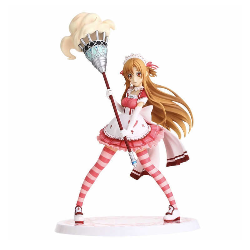 Anime Sword Art Online Maid Version Yuuki Asuna 1/8 Scale PVC Action Figure Collection Model Toys Doll Gift Q0722, With retail box
Anime Sword Art Online Maid Version Yuuki Asuna 1/8 Scale PVC Action Figure Collection Model Toys Doll Gift Q0722, With retail box
