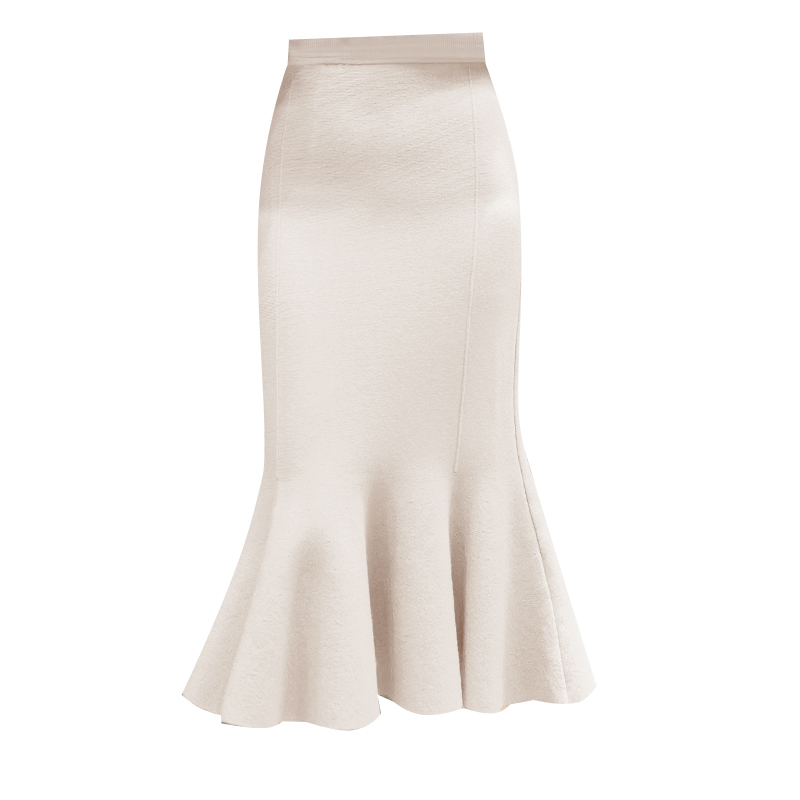 Nomikuma Knitted Mermaid Skirt Korean Solid Sexy Stretch Slim Women Sweater Skirts Autumn Winter New Elegant Faldas 6C953 210427