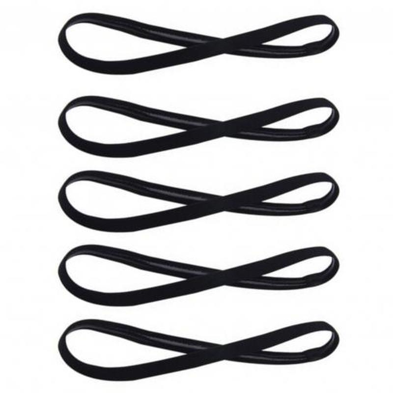 5Pcs Candy Color Women Men Yoga Hair Bands Sports Headband Non-slip Running Elastic Rubber Sweatband Hair Accessories