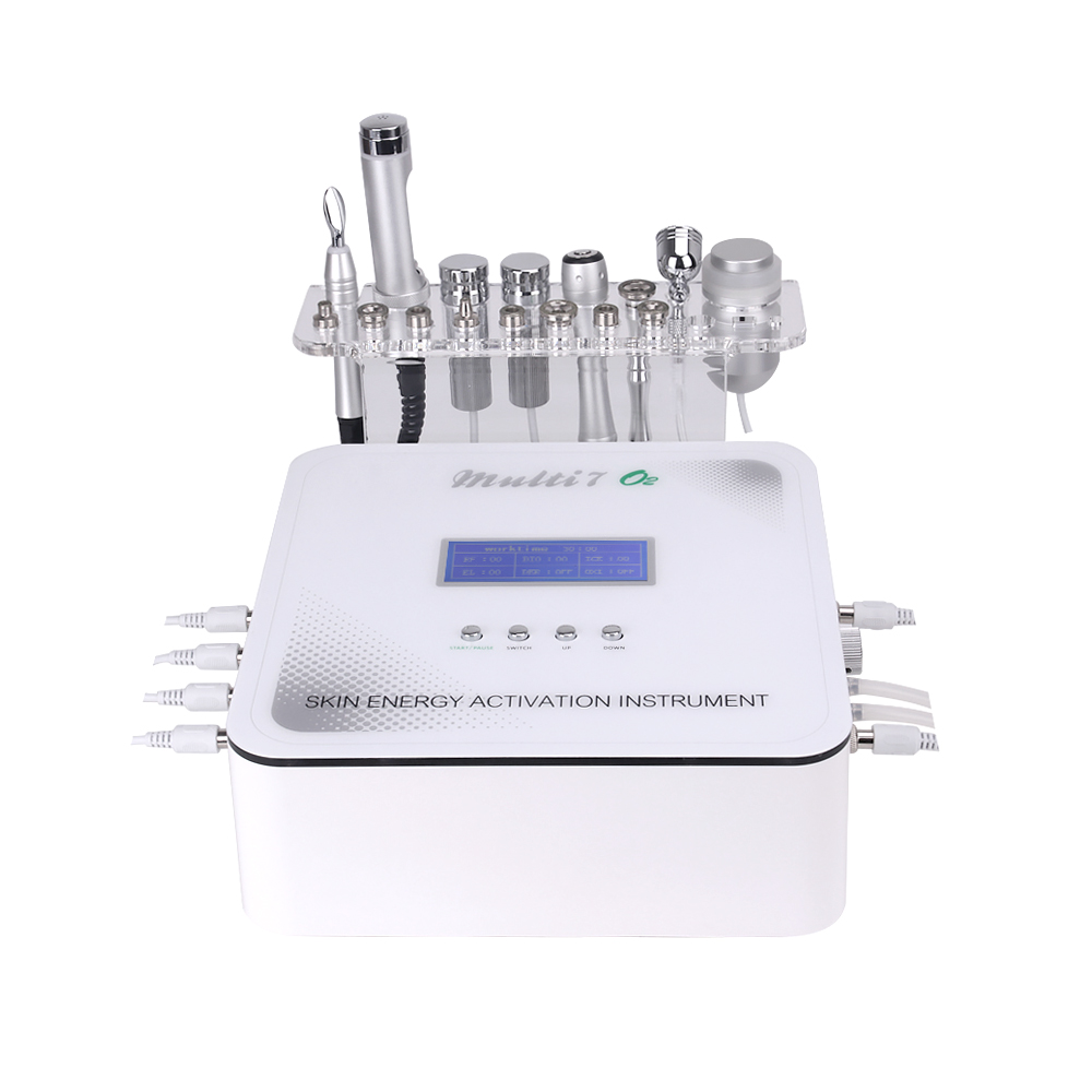 Multi 7 in 1 Skin Energy Activation Instrument Ultrasonic RF Facial Machine Micro Current Facial Rf Machine with galvanic
Multi 7 in 1 Skin Energy Activation Instrument Ultrasonic RF Facial Machine Micro Current Facial Rf Machine with galvanic