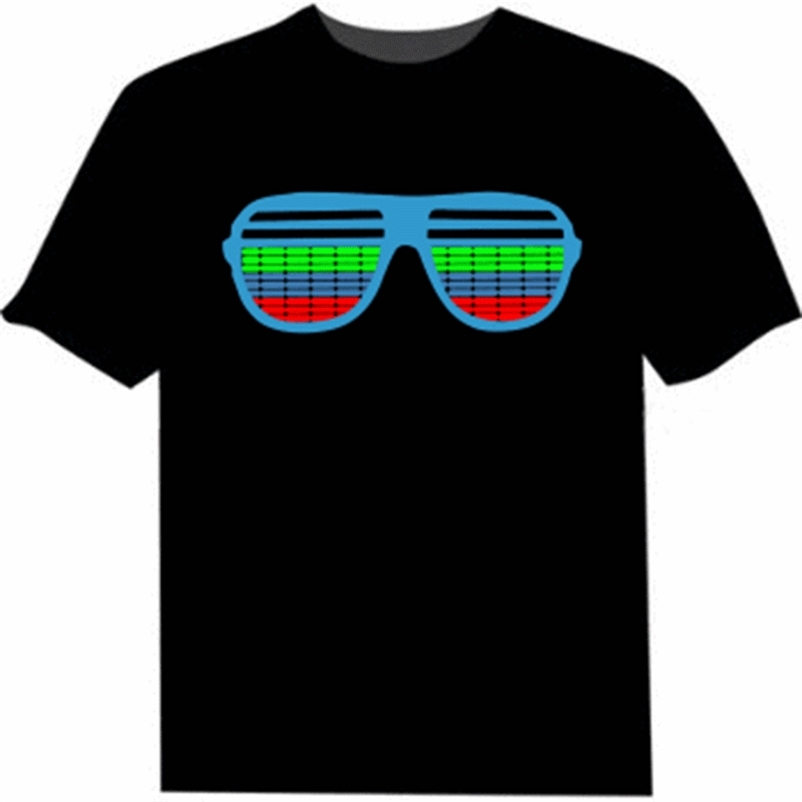 Men Women Sound Activated LED T Shirt Oversize Black One Color Tshirts Rock Disco DJ Aesthetic T Shirts Couple Casual Tshirt 6XL 210322, H008
Men Women Sound Activated LED T Shirt Oversize Black One Color Tshirts Rock Disco DJ Aesthetic T Shirts Couple Casual Tshirt 6XL 210322, H008