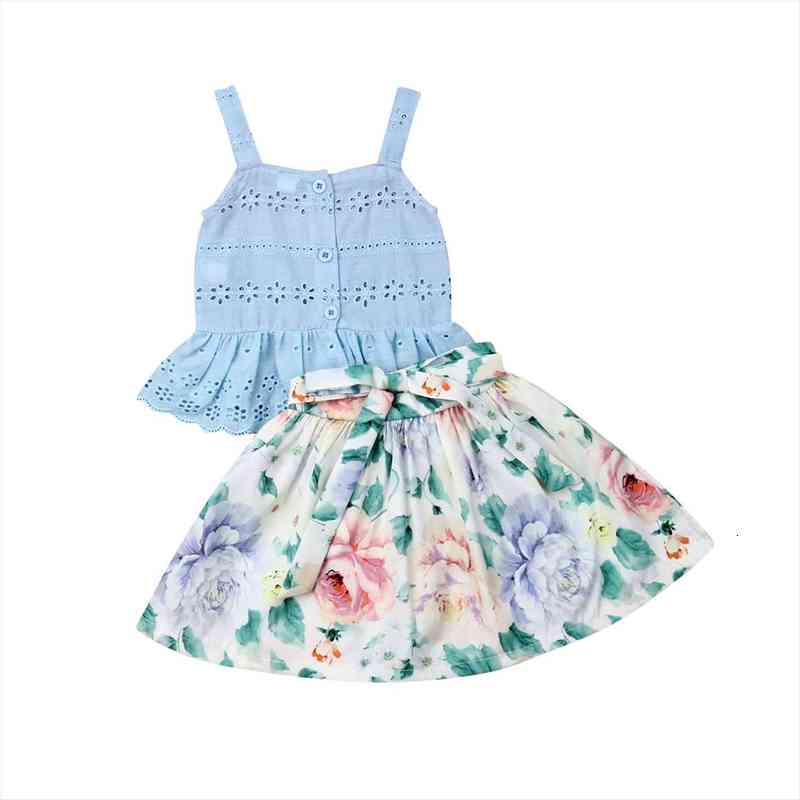 1-5y Summer Casual Kids Baby Girls Sleeveless Off Shoulder Crop T-shirt Tops Floral Dress Skirt Outfit Clothes, White
1-5y Summer Casual Kids Baby Girls Sleeveless Off Shoulder Crop T-shirt Tops Floral Dress Skirt Outfit Clothes, White