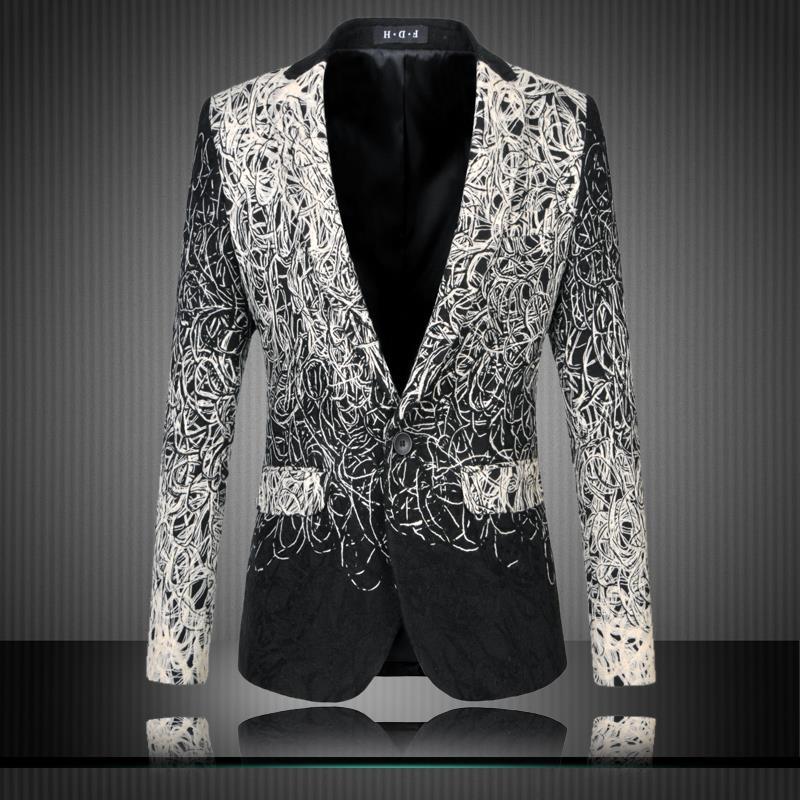 Men's Suits & Blazers 2021 Mens Floral Blazer Men Designs Jacket Veste Homme Costume Black Casual Suit Slim Fit
Men's Suits & Blazers 2021 Mens Floral Blazer Men Designs Jacket Veste Homme Costume Black Casual Suit Slim Fit
