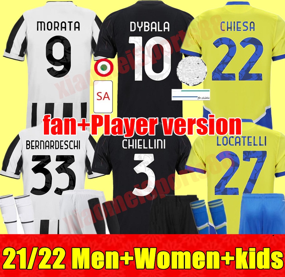 New top 21 22 soccer jerseys 2021 2022 KEAN DYBALA MORATA CHIESA McKENNIE LOCATELLI football kits shirts chiellini bonucci adult Men Women Kids kit sets uniforms, Adlut 3rd
New top 21 22 soccer jerseys 2021 2022 KEAN DYBALA MORATA CHIESA McKENNIE LOCATELLI football kits shirts chiellini bonucci adult Men Women Kids kit sets uniforms, Adlut 3rd