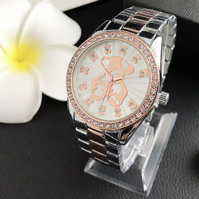 Brand new high quality jewelry classic modern bear watch waterproof 10m Spanish style zircon watch