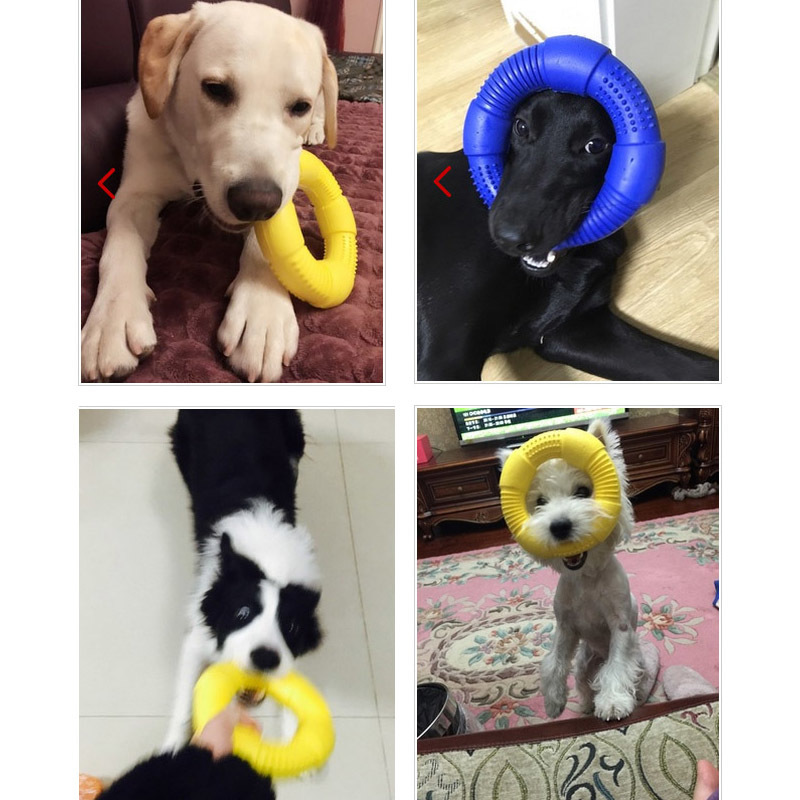 Durable Dog Training Foam Ring Dog Chew Toy Light Floatable Bite Resistant Interactive Toys For all sizes Dogs Puppy Flying Disc