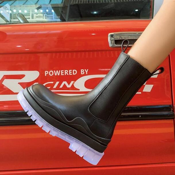 boots woman british style thick heel short women's boots genuine leather sliding on the platform of mid-calf calf calf's tube mart, Black
boots woman british style thick heel short women's boots genuine leather sliding on the platform of mid-calf calf calf's tube mart, Black